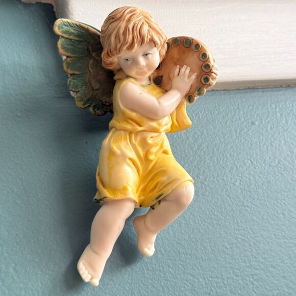 3 Vintage Fontanini Lello Simonelli Musical Cherub Angels Ornaments Italy - Picture 5 of 14